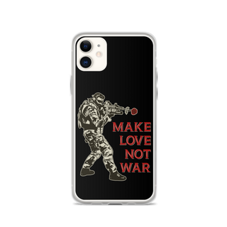 Make Love Not War v2 Clear Case for iPhone®