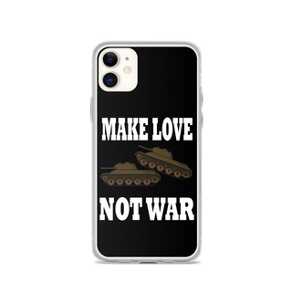 Make Love Not War Clear Case for iPhone®