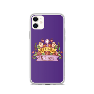 I Love Feminism Clear Case for iPhone®