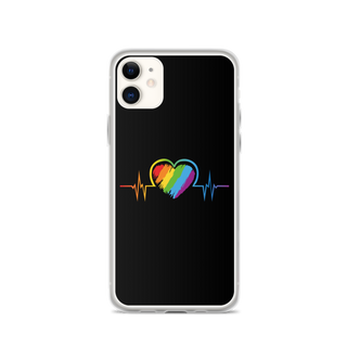 LGBTIQ+ Heart Clear Case for iPhone®