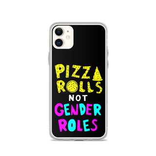 Pizza Rolls Not Gender Rolles Clear Case for iPhone®