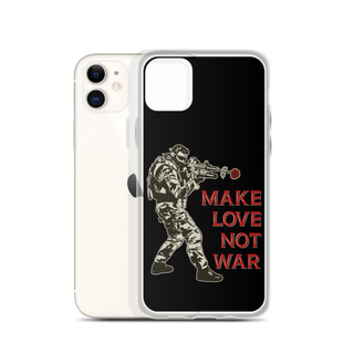 Make Love Not War v2 Clear Case for iPhone®