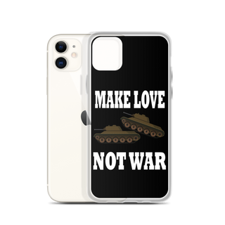 Make Love Not War Clear Case for iPhone®