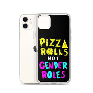 Pizza Rolls Not Gender Rolles Clear Case for iPhone®