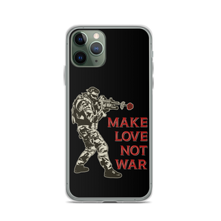 Make Love Not War v2 Clear Case for iPhone®