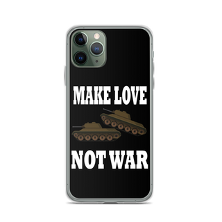 Make Love Not War Clear Case for iPhone®