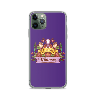 I Love Feminism Clear Case for iPhone®