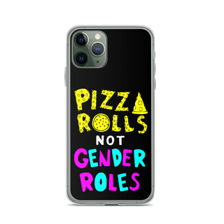 Pizza Rolls Not Gender Rolles Clear Case for iPhone®