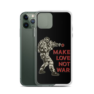 Make Love Not War v2 Clear Case for iPhone®