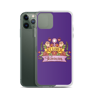 I Love Feminism Clear Case for iPhone®