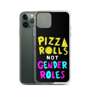 Pizza Rolls Not Gender Rolles Clear Case for iPhone®