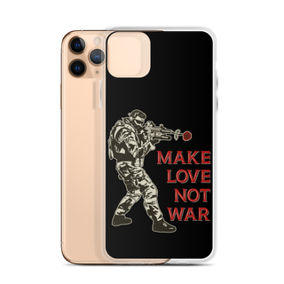 Make Love Not War v2 Clear Case for iPhone®