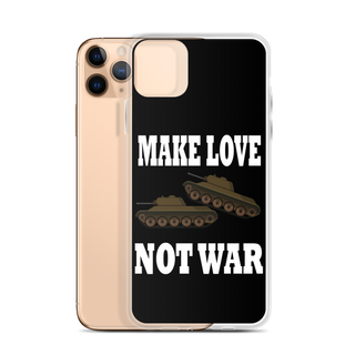 Make Love Not War Clear Case for iPhone®