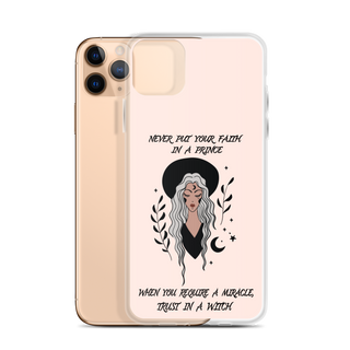 Never Put Faith In A Prince Clear Case for iPhone®