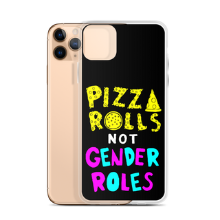 Pizza Rolls Not Gender Rolles Clear Case for iPhone®