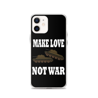 Make Love Not War Clear Case for iPhone®