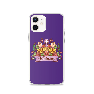 I Love Feminism Clear Case for iPhone®