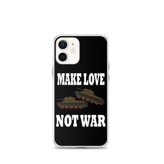 Make Love Not War Clear Case for iPhone®