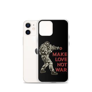 Make Love Not War v2 Clear Case for iPhone®