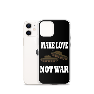 Make Love Not War Clear Case for iPhone®