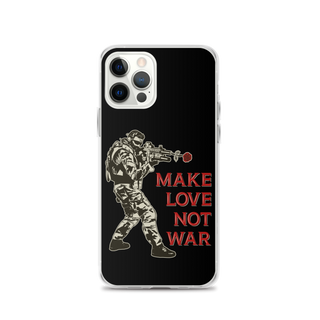 Make Love Not War v2 Clear Case for iPhone®