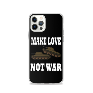 Make Love Not War Clear Case for iPhone®