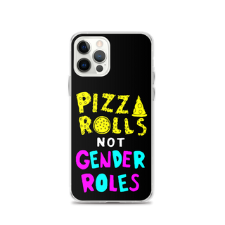 Pizza Rolls Not Gender Rolles Clear Case for iPhone®