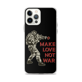 Make Love Not War v2 Clear Case for iPhone®