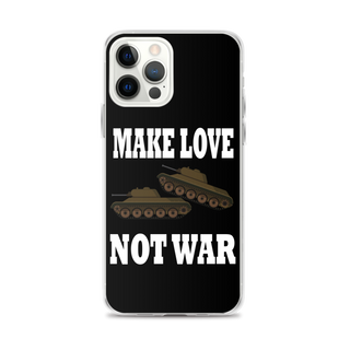 Make Love Not War Clear Case for iPhone®