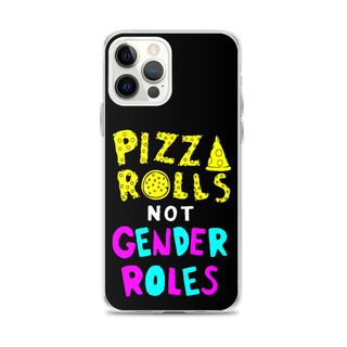 Pizza Rolls Not Gender Rolles Clear Case for iPhone®