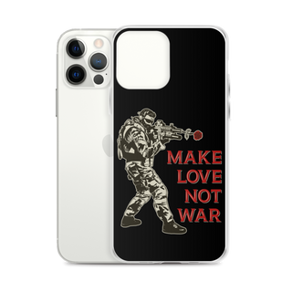 Make Love Not War v2 Clear Case for iPhone®