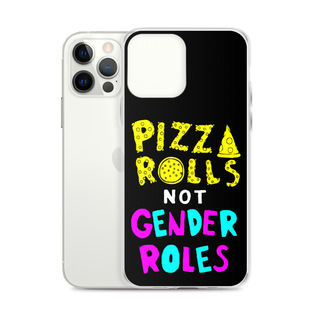 Pizza Rolls Not Gender Rolles Clear Case for iPhone®