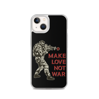 Make Love Not War v2 Clear Case for iPhone®