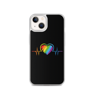 LGBTIQ+ Heart Clear Case for iPhone®