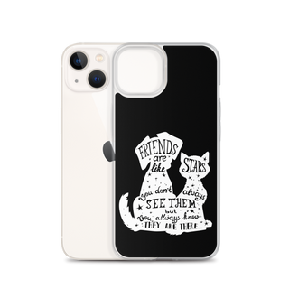 Friends Are Like Stars Clear Case for iPhone®