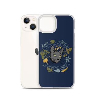 Cat Rule And Patriarchy Drools Clear Case for iPhone®