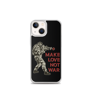 Make Love Not War v2 Clear Case for iPhone®