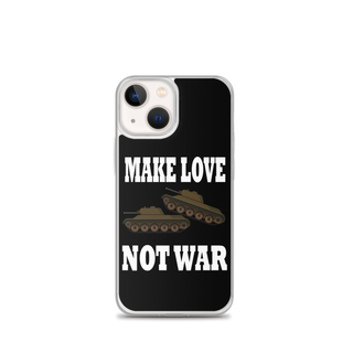 Make Love Not War Clear Case for iPhone®