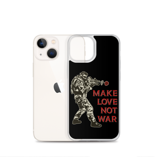 Make Love Not War v2 Clear Case for iPhone®