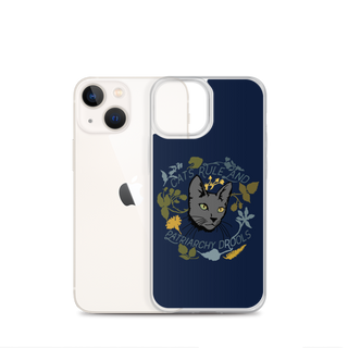 Cat Rule And Patriarchy Drools Clear Case for iPhone®