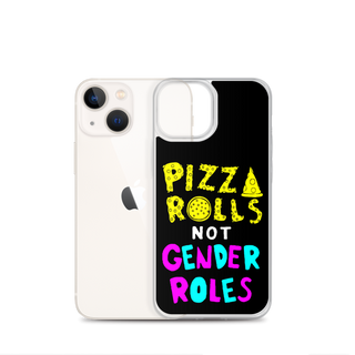 Pizza Rolls Not Gender Rolles Clear Case for iPhone®