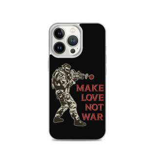 Make Love Not War v2 Clear Case for iPhone®