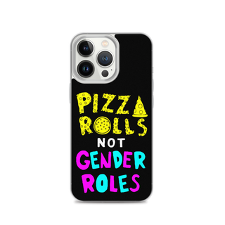 Pizza Rolls Not Gender Rolles Clear Case for iPhone®