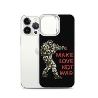 Make Love Not War v2 Clear Case for iPhone®