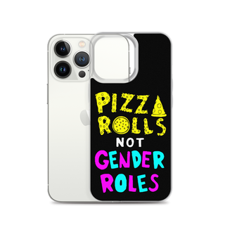 Pizza Rolls Not Gender Rolles Clear Case for iPhone®