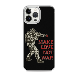 Make Love Not War v2 Clear Case for iPhone®