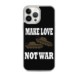 Make Love Not War Clear Case for iPhone®