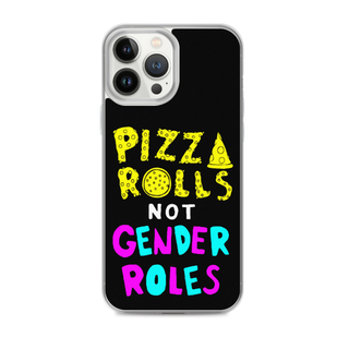 Pizza Rolls Not Gender Rolles Clear Case for iPhone®