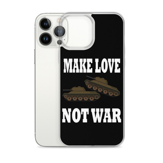 Make Love Not War Clear Case for iPhone®