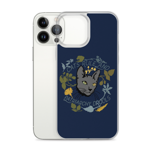 Cat Rule And Patriarchy Drools Clear Case for iPhone®